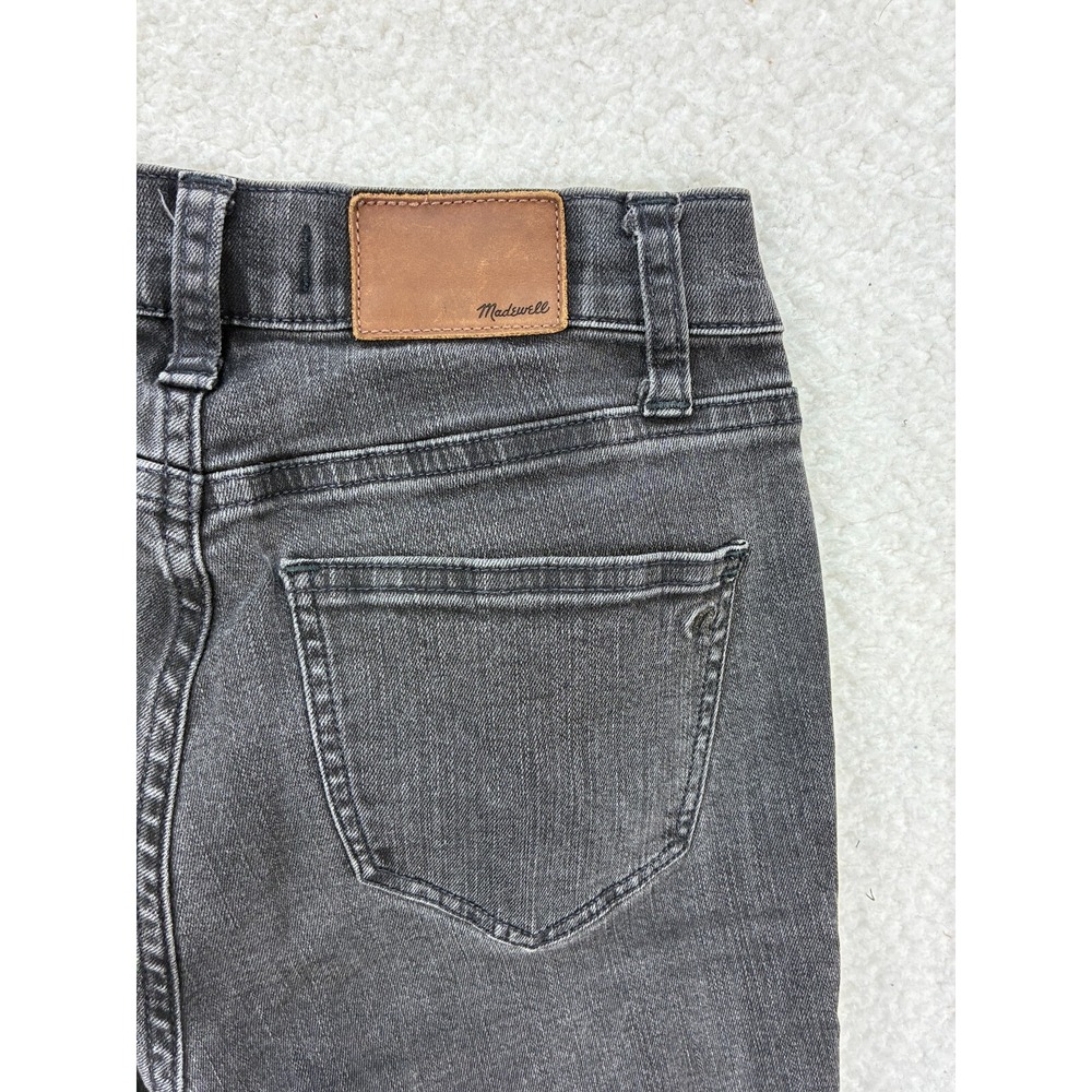 Madewell Womens 25 Skinny Skinny Jeans‎ Black Wash Distressed Denim Style B1799 - Picture 15 of 16